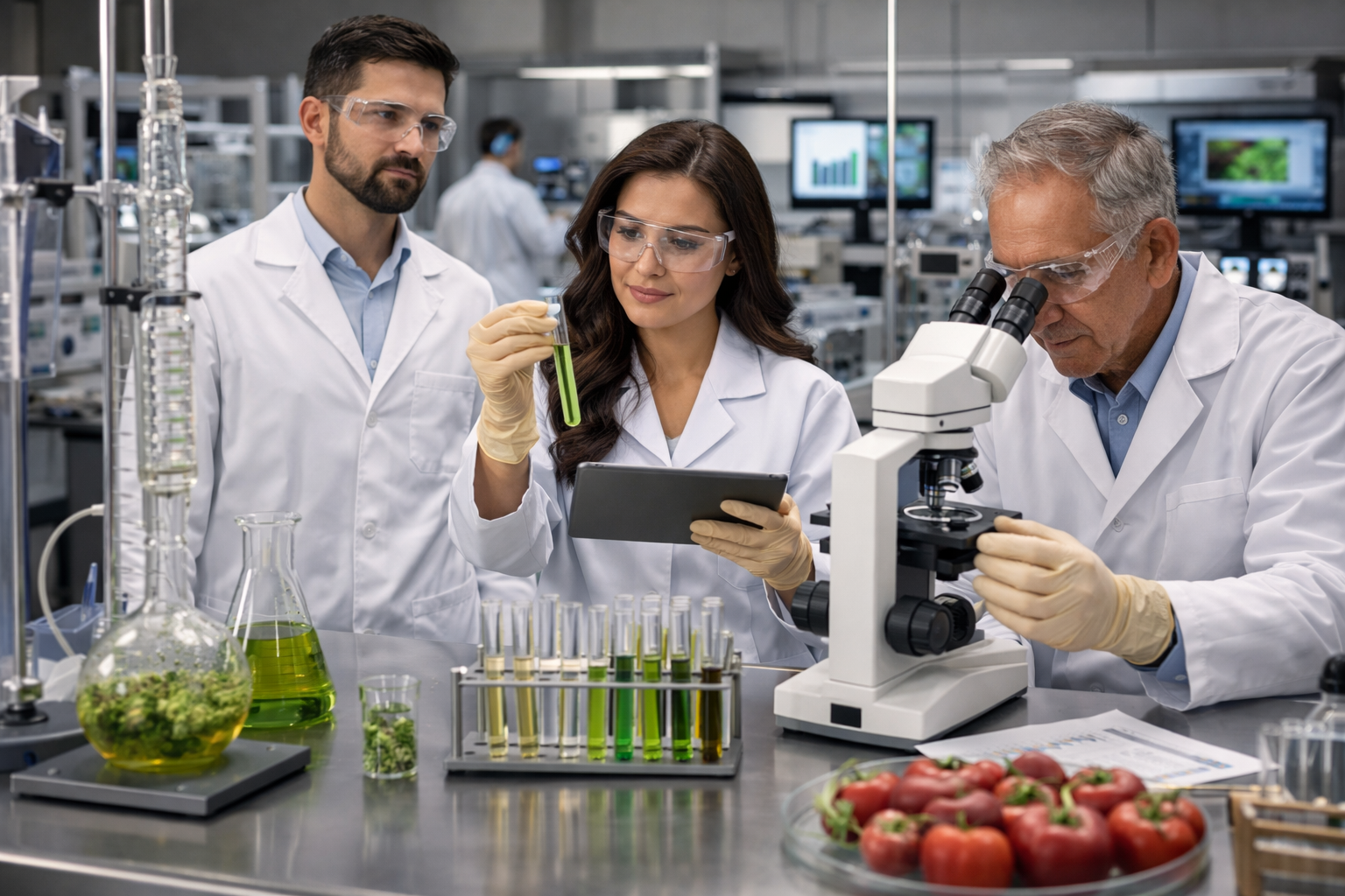 Laboratorio y control técnico de extractos naturales